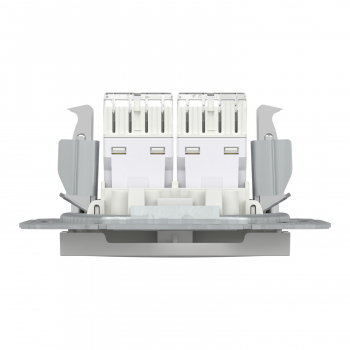 Schneider Asfora - Netzwerkdose - ISDN-​Dose CAT5e 2xRJ45